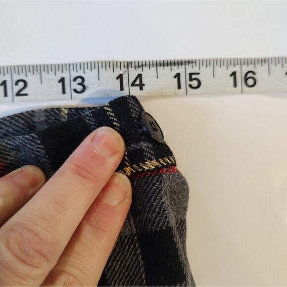Pendleton Vintage Pleated Tartan Plaid Midi Skirt in Gray/Black/Red Size 12 - Picture 4 of 7
